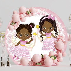 Magical Fairies Fantasy Round Backdrop For Whimsical Celebrations