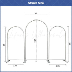 Lofaris Master With Dog Family Cartoon Arch Backdrop Kit