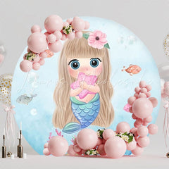 Mermaid Ocean Fantasy Round Backdrop For Underwater Celebrations