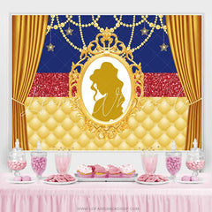 Lofaris Mirror Princess Theme Happy Birthday Backdrop For Girl