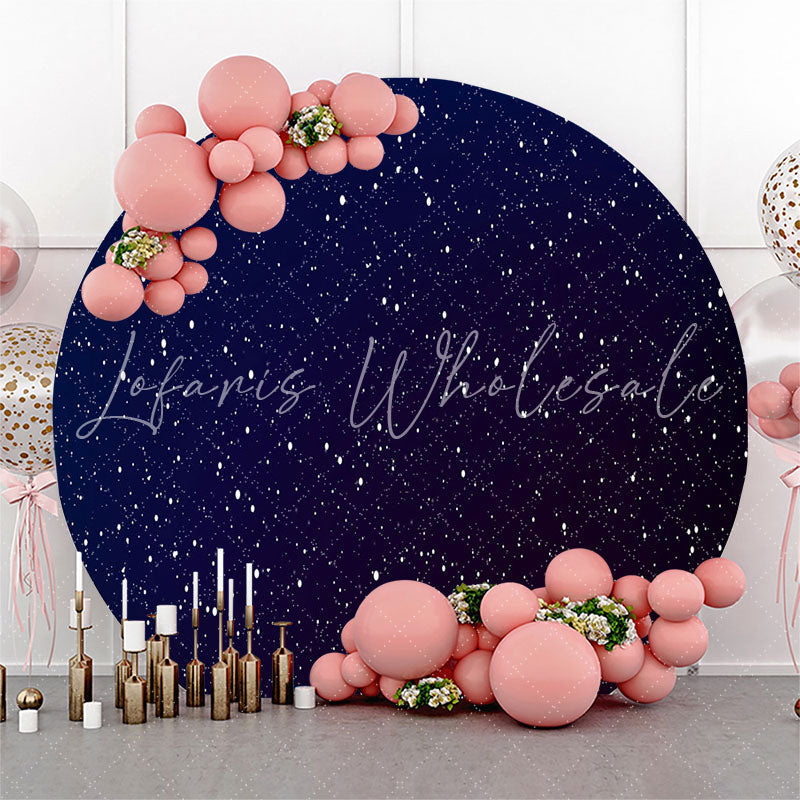 Lofaris Night Sky Sparkling Stars Happy Birthday Backdrop