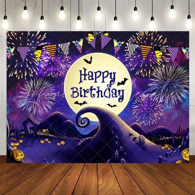Lofaris Nightmare Moon Halloween Happy Birthday Backdrop