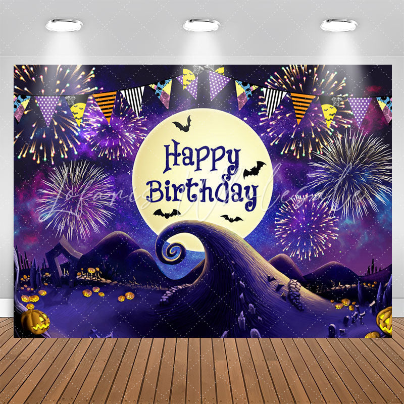 Lofaris Nightmare Moon Halloween Happy Birthday Backdrop