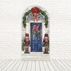 Nutcracker Door Christmas Arch Backdrop For Festive Celebrations