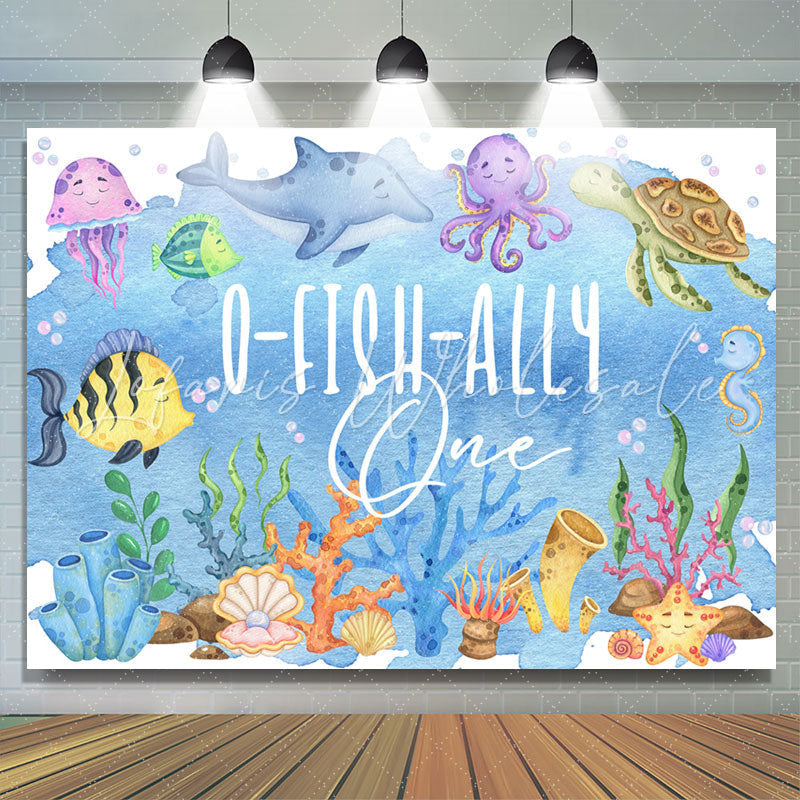 Lofaris O Fish Ally One Under The Sea Birthday Backdrop