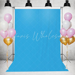 Lofaris Ocean Blue Solid Simple Party Backdrop for Photo