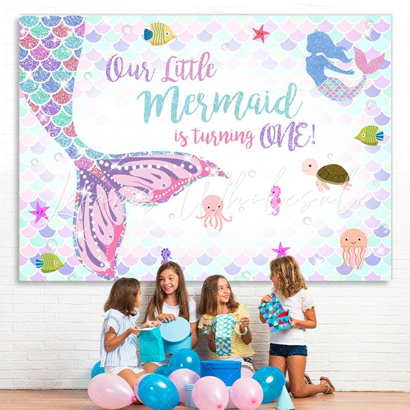 Lofaris Our Little Mermaid is Turing One Photoshoot backdrops