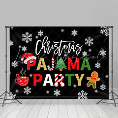 Lofaris Pajama With Hot Dessert Drink Christmas Party Backdrop