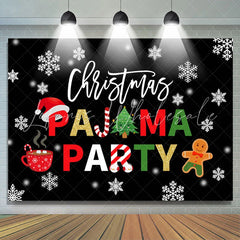 Lofaris Pajama With Hot Dessert Drink Christmas Party Backdrop