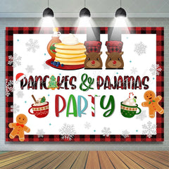 Lofaris Pancakes And Pajamas Hot Winter Christmas Backdrop