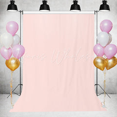 Lofaris Pink Solid Simple Party Backdrop for Photo
