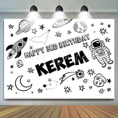 Lofaris Planet Stars Outer Space Party Backdrop For Birthday