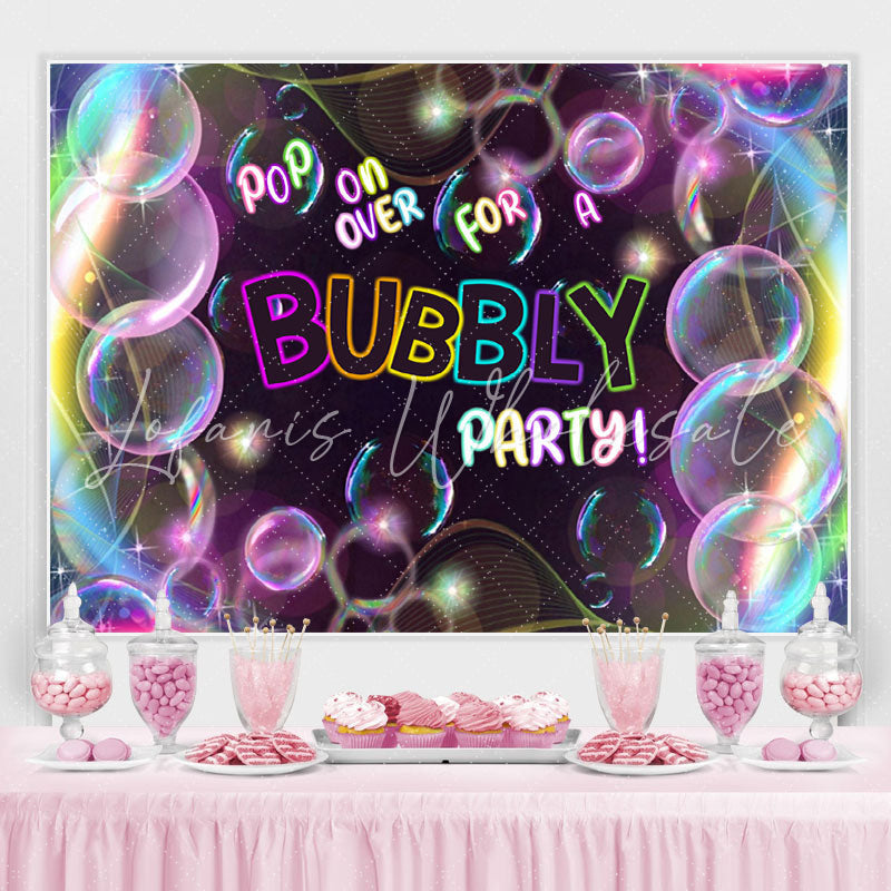Lofaris Pop on over for A Bubbly Party Adults Backdrop