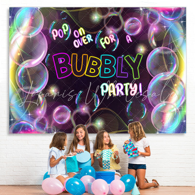 Lofaris Pop on over for A Bubbly Party Adults Backdrop