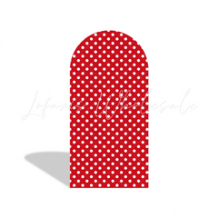 Red Minnie Baby Shower Birthday Party Arch Backdrop Wall Cloth Cover