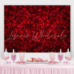 Lofaris Red Roses Theme Birthday Party Backdrop For Women