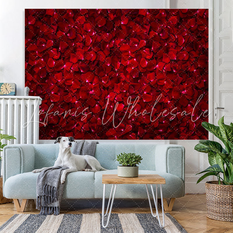 Lofaris Red Roses Theme Birthday Party Backdrop For Women
