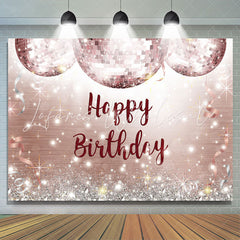 Lofaris Rose Gold Diamond Happy Birthday Backdrop to the Girl