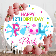 Lofaris Round Ball Pool Party Backdrop For 12th Birthday