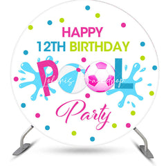 Lofaris Round Ball Pool Party Backdrop For 12th Birthday