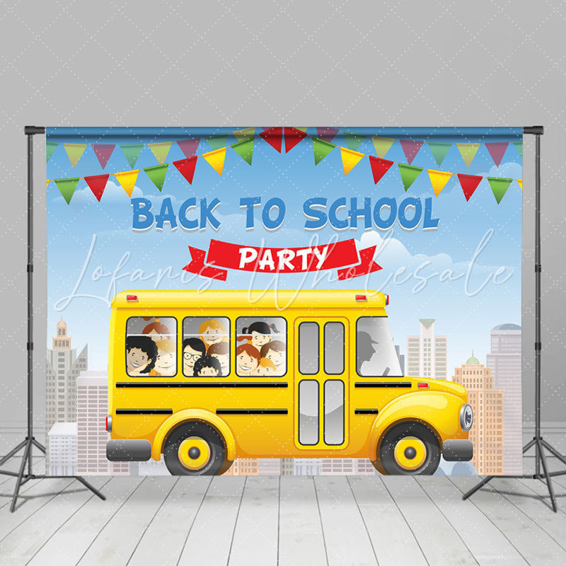 Lofaris School Bus Back to Party Photoshoot Backdrops