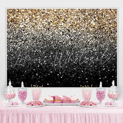 Lofaris Silver And Golden Snowy Bokeh Winter Backdrop