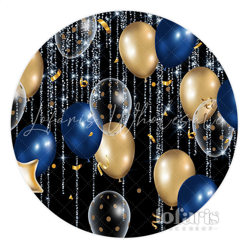 Lofaris Simple Circle Balloon With Star Lines Holiday Backdrop
