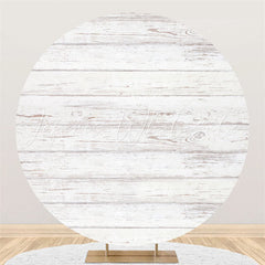 Lofaris Simple Old Retro Grey Wood Birthday Party Backdrop