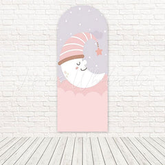 Sleeping Moon Baby Shower Arch Backdrop for Magical and Dreamy Events