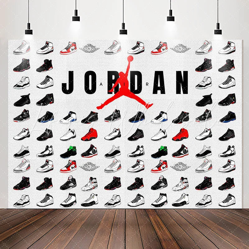 Lofaris Sneaker Lovers Photo Backdrop For Birthday Party