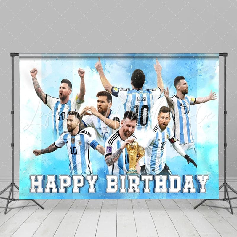 Soccer Themed Sports Birthday Party Photobooth Backdrop For Fans