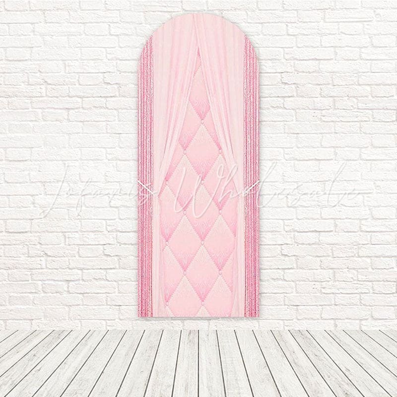 Soft Curtain Royal Glow Inspired Mood Arch Backdrop For Birthday Bash
