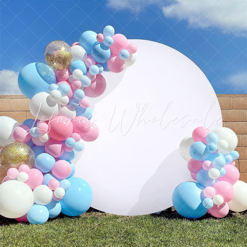 Lofaris Solid Color Round Backdrop Circle Covers for Party