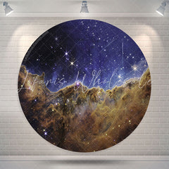 Lofaris Space Telescope Carina Nebula Party Round Backdrop
