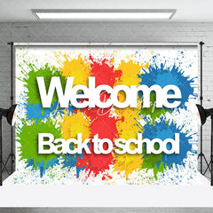 Lofaris Splashing Graffiti Welcome Back To School Backdrop