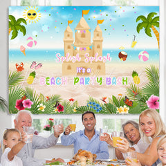 Lofaris Splish Splash Its A Beach Party Bash Birthday Backdrop