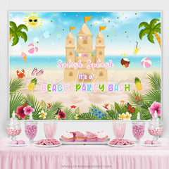 Lofaris Splish Splash Its A Beach Party Bash Birthday Backdrop