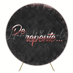 Suddenly Black Background Round Backdrop for Stylish Event