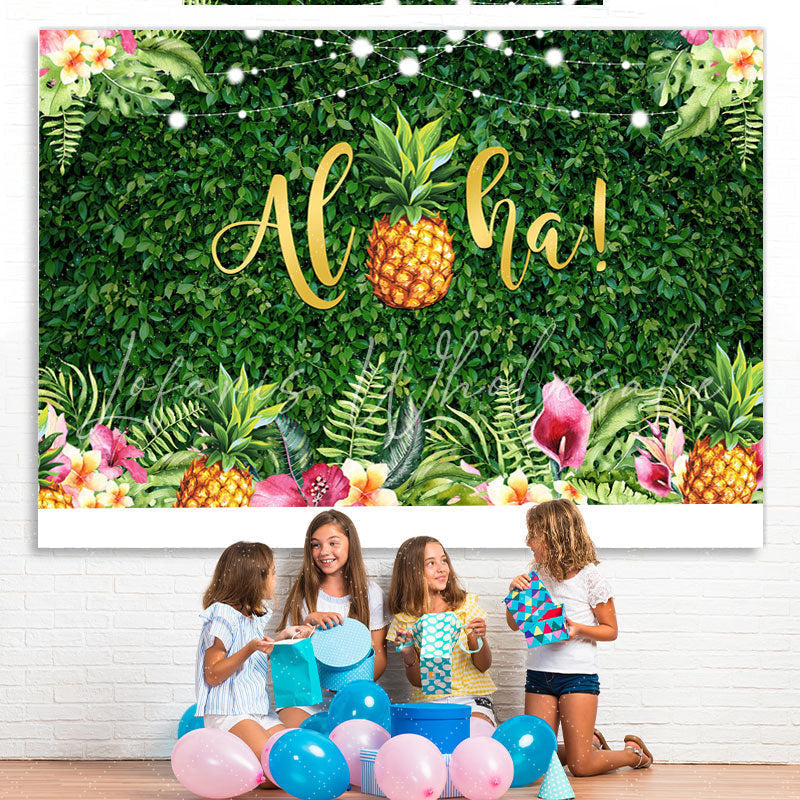 Lofaris Summer Aloha Photoshoot backgruonds for BabyShower