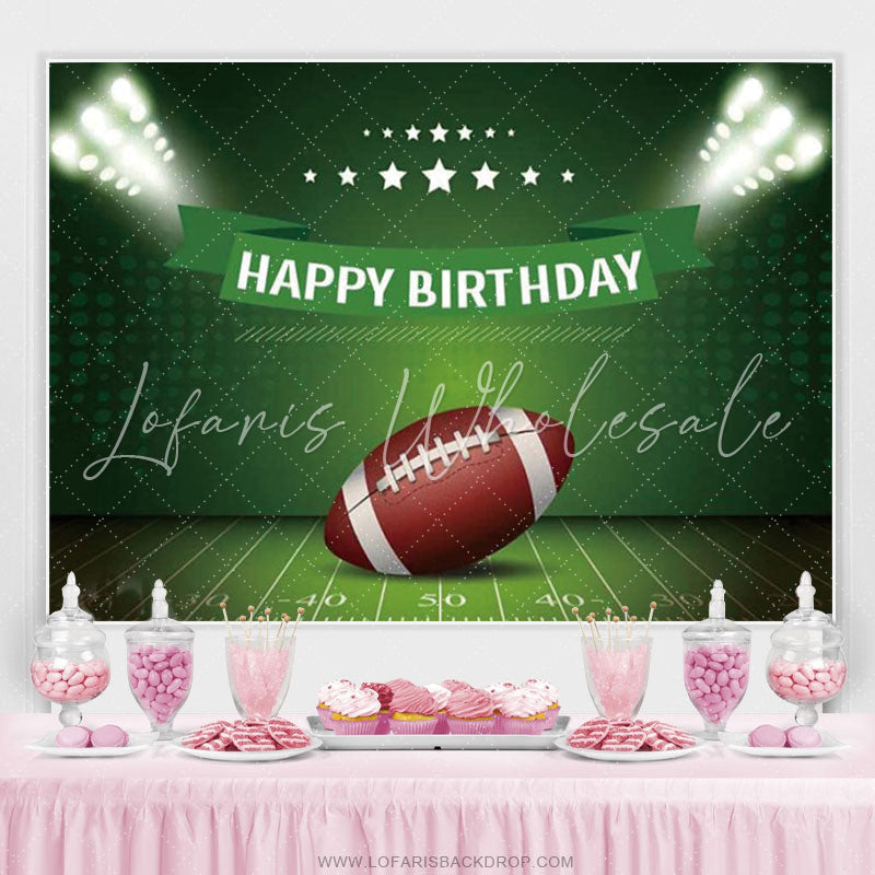 Lofaris Superbowl American Football Birthday Party Backdrop
