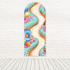 Sweets Candy River Whimsical Dessert Theme Event Arch Backdrop