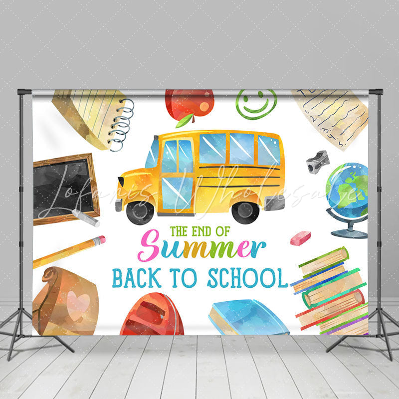 Lofaris The End Of Summer Back To School Party Backdrop Banner