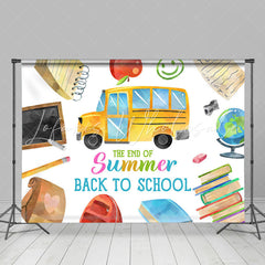 Lofaris The End Of Summer Back To School Party Backdrop Banner