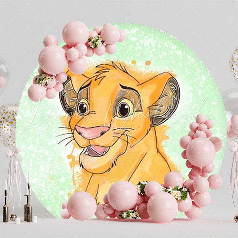 The Lion King Safari Round Backdrop For Animal Adventure Theme