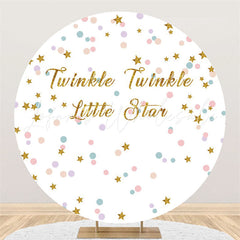 Lofaris Twinkle Litter Star Birthday Circle Backdrop