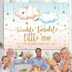 Lofaris Twinkle Star Night Gender Reveal Backdrop