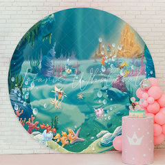 Lofaris Undersea Castle Bubble Circle Backdrop For Birthday
