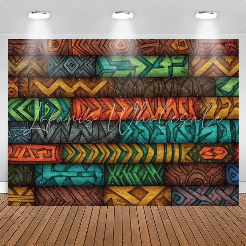 Lofaris Unique African Tribe Patterns Birthday Backdrop