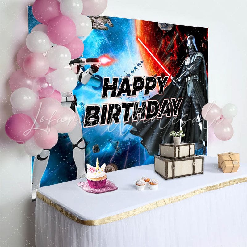 Universe Star Galaxy Backdrop For Birthday Party Decorations