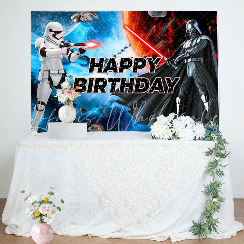 Universe Star Galaxy Backdrop For Birthday Party Decorations